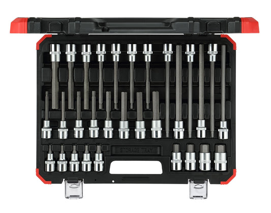 R68003030 - Juego de vasos destornilladores hexagonales de 1/2", 30 piezas