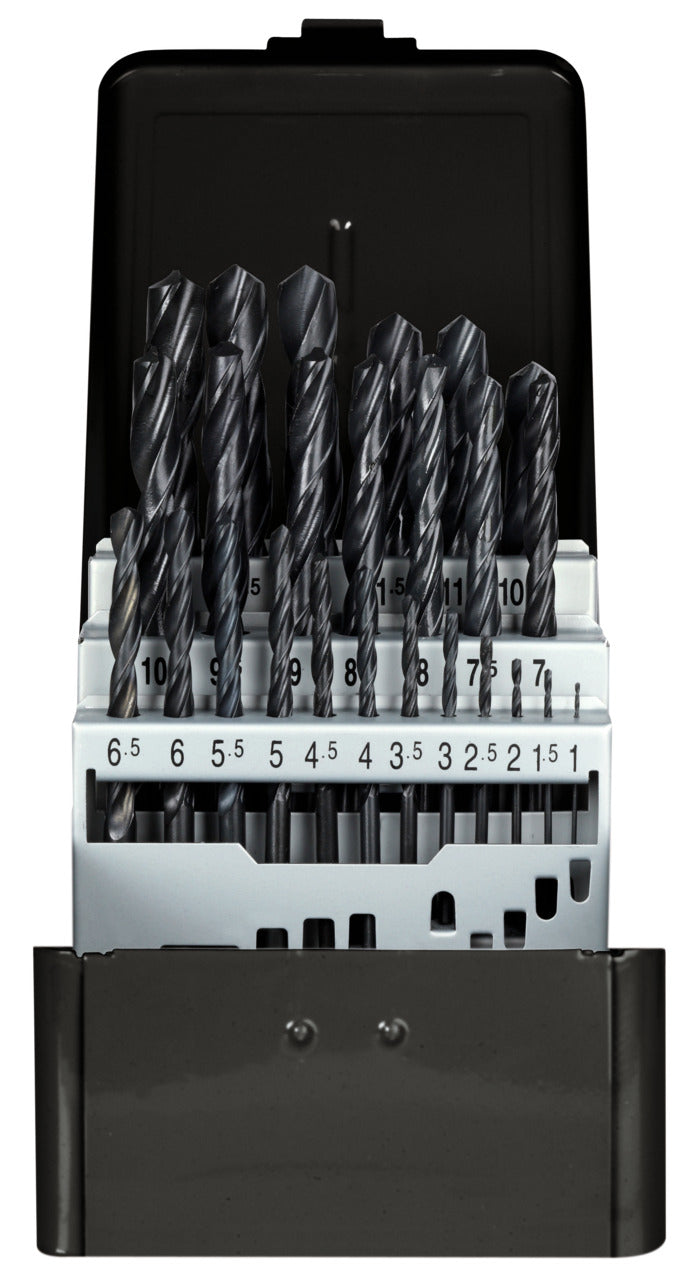 R93500025 - Joc de broques helicoïdals Ø 1-13 mm, increment de 0,5 mm, 25 peces.