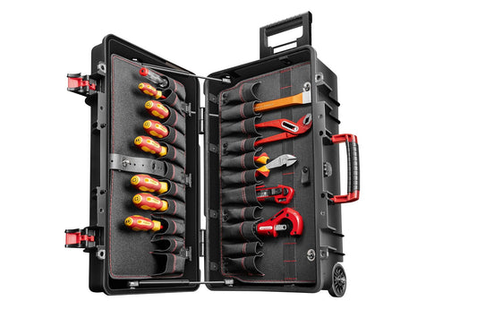 GEDORE red R21902072 - Maleta tipo trolley con surtido de herramientas FONTANERO