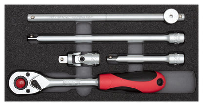 R22150008 - Joc de claus de got 1/2", en mòdul CT 2/6, 5 peces