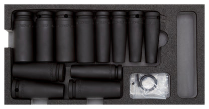 R22150012 - Llave de vaso de impacto 1/2", en módulo CT 2/6, 32 piezas