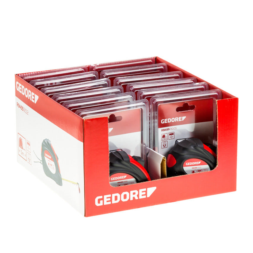 GEDORE red R94559512 - Display para punto de venta de 12 flexómetros de 5m