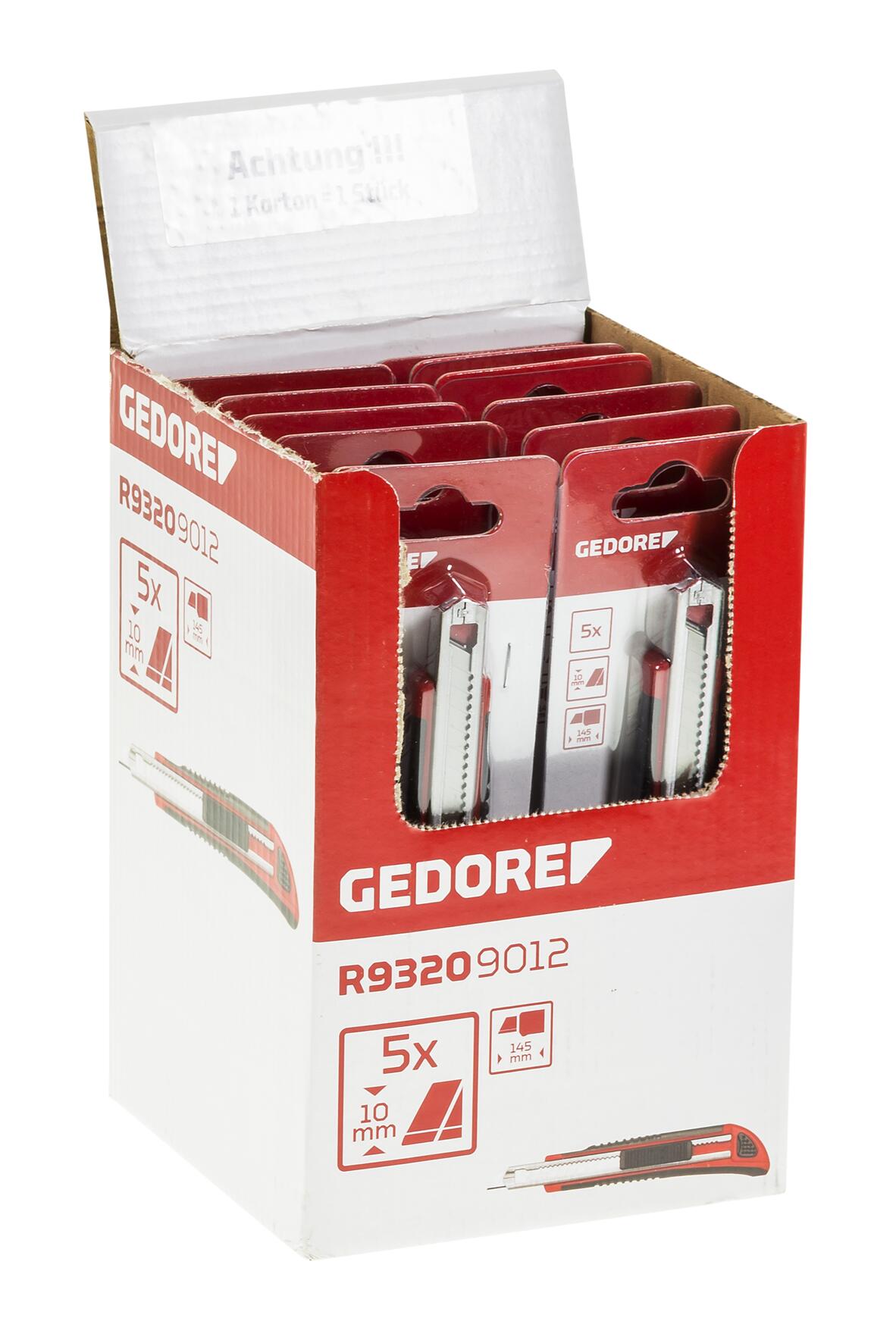 GEDORE red R93209012 - Display de punto de venta con 10 cutters de 9mm