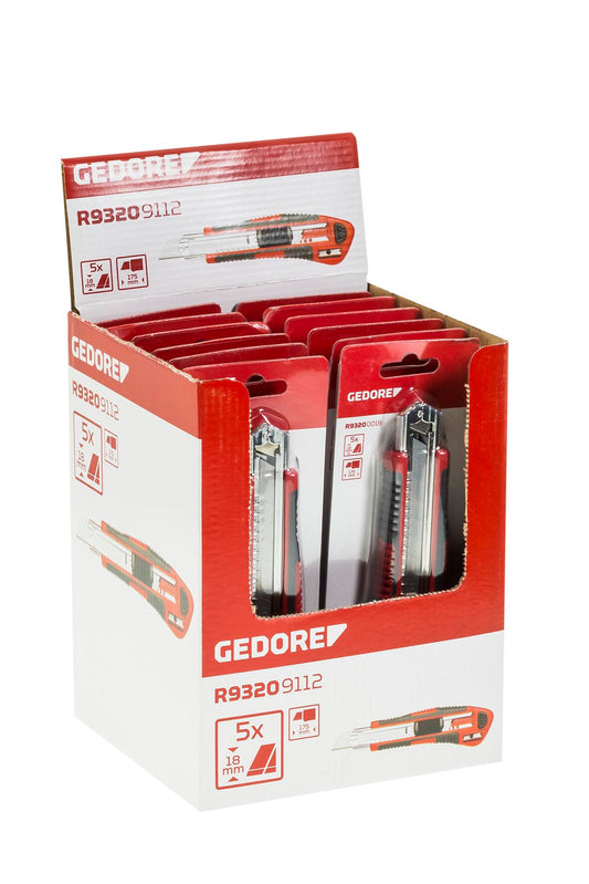 GEDORE red R93209112 - Display de punto de venta con 12 cutters de 18mm