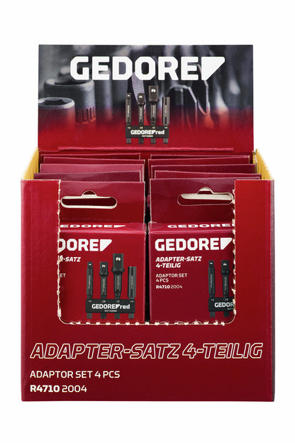 R47109010 - Expositor para punto de venta con 10 juegos de adaptadores de 4 piezas