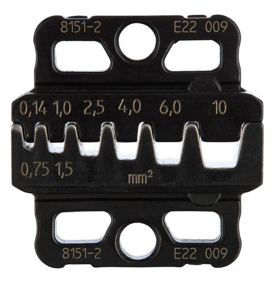 GEDORE 8151-2 - Juego de matrices de engarce f. punteras de alambre con y sin