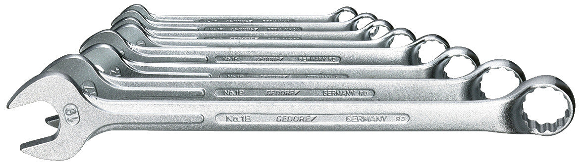 Joc de claus combinades acodades de 8 peces, 8-19 mm.