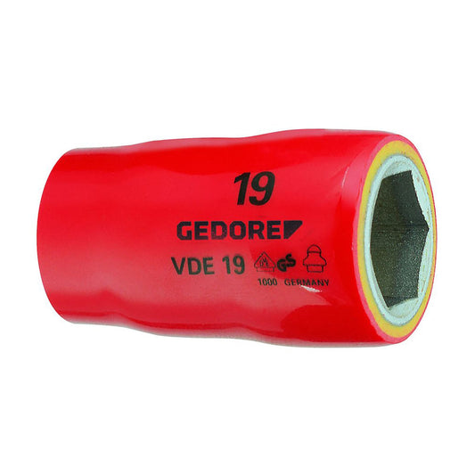 Llave de vaso VDE 1/2" 22 mm
