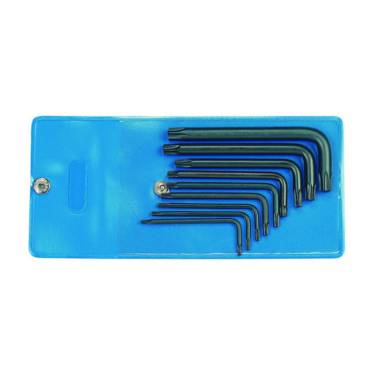 GEDORE 43 TX-09 - Joc de 9 claus TORX® acodades