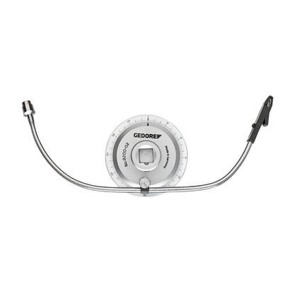 Goniómetro Gedore 8200-02 con cuadradillo 3/4", garra y brazo magnético