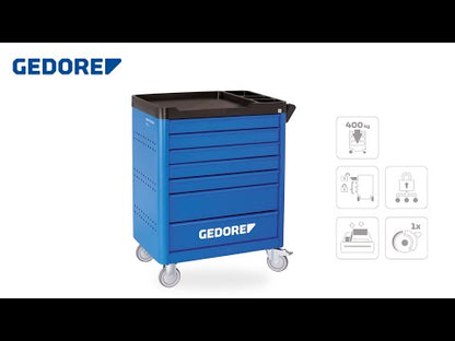 Workster Smartline tailerreko gurditxoa 147 erreminta sorta batekin