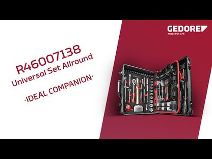 R46007138 - Juego de herramientas ALLROUND en maleta de aluminio, 138 piezas