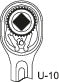 Carraca reversible de 1/4" Gedore 2093 U-10