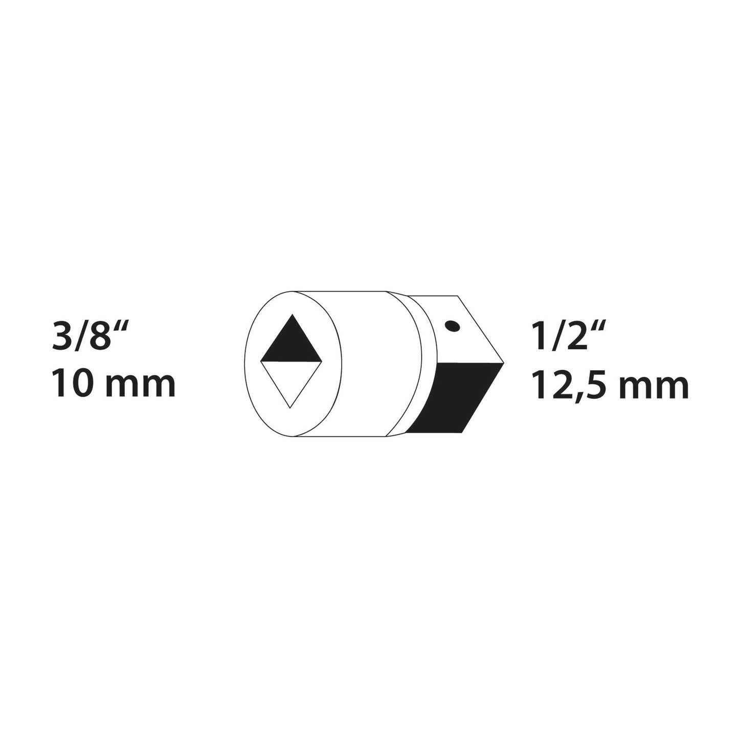 Pieza Ampliadora 3/8" a 1/2"