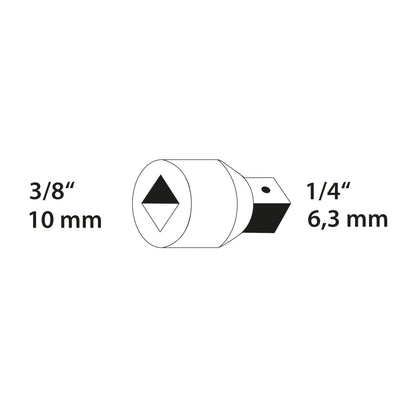 Pieza Reductora 3/8" a 1/4"
