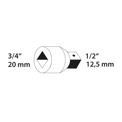 Pieza Reductora 3/4" a 1/2"