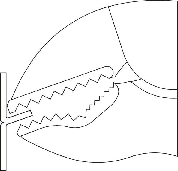 10"-ko helduleku-klampa