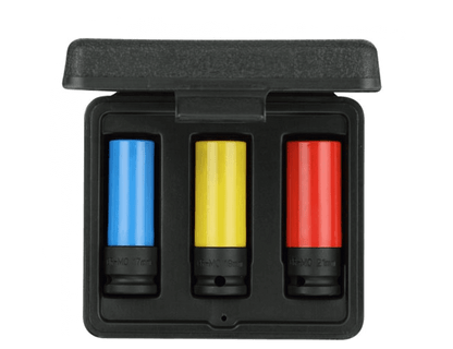 R63043003 - Juego de vasos de impacto 1/2" para llantas, 3 piezas