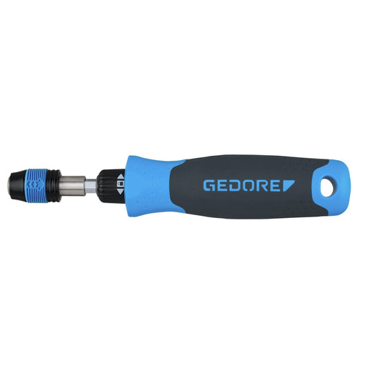 2675 K - Destornillador de carraca SilentGEAR 1/4" corto con cambio rápido