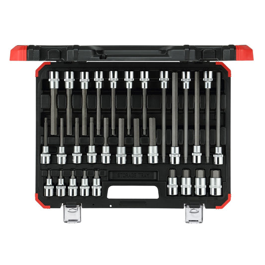 R68003030 - Juego de vasos destornilladores hexagonales de 1/2", 30 piezas