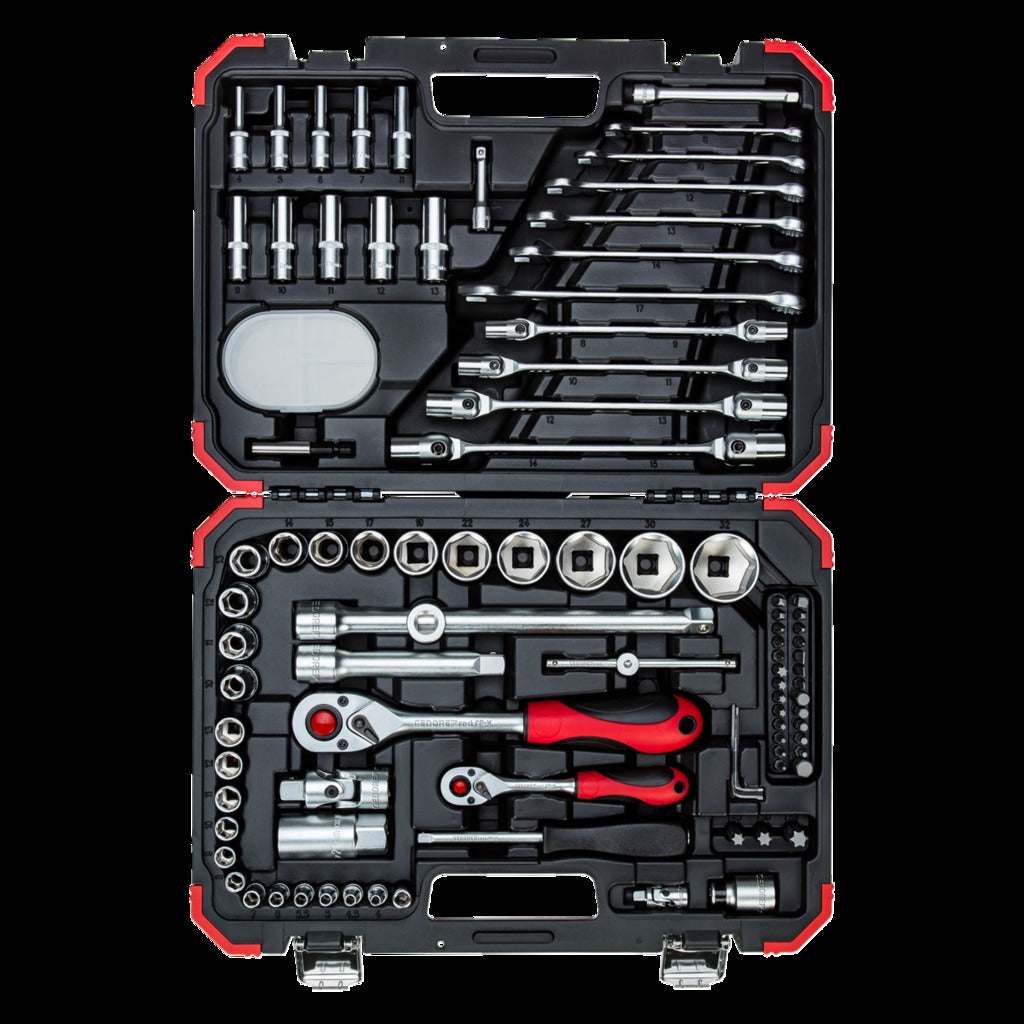 R46003092 - Joc de claus de got 1/4"+1/2", 92 peces