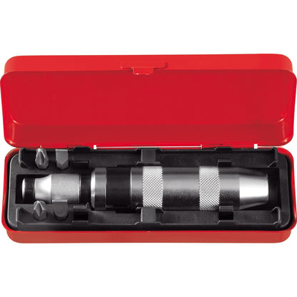 R38004006 - Destorgolpe 1/2" con juego de 4 Puntas, 6 piezas