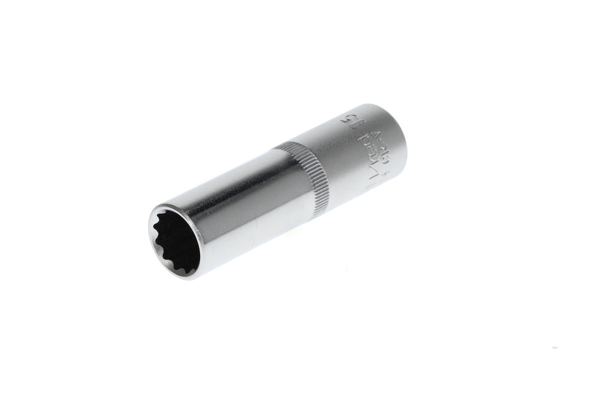 Vaso 1/2" bi-hexagonal 15 mm 77 mm