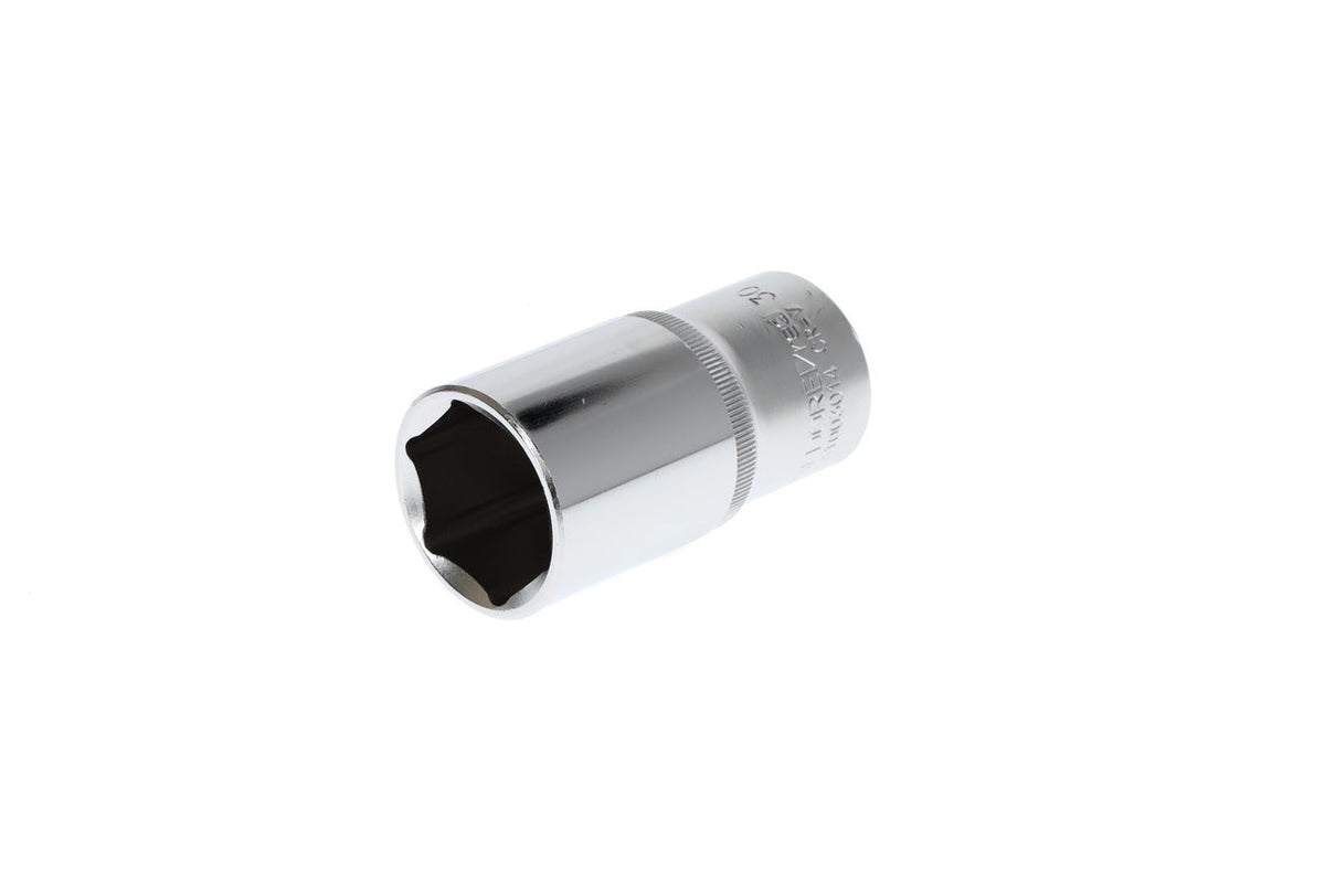 Vaso 1/2" hexagonal 30 mm 77 mm