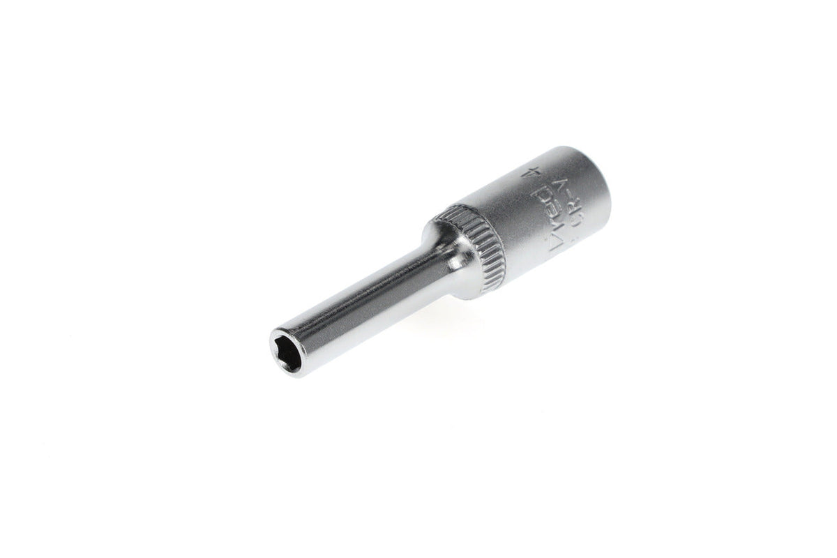 Vaso 1/4" hexagonal 4 mm 50 mm