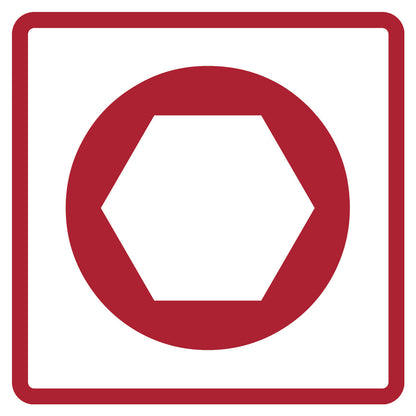 Vaso 3/4" hexagonal