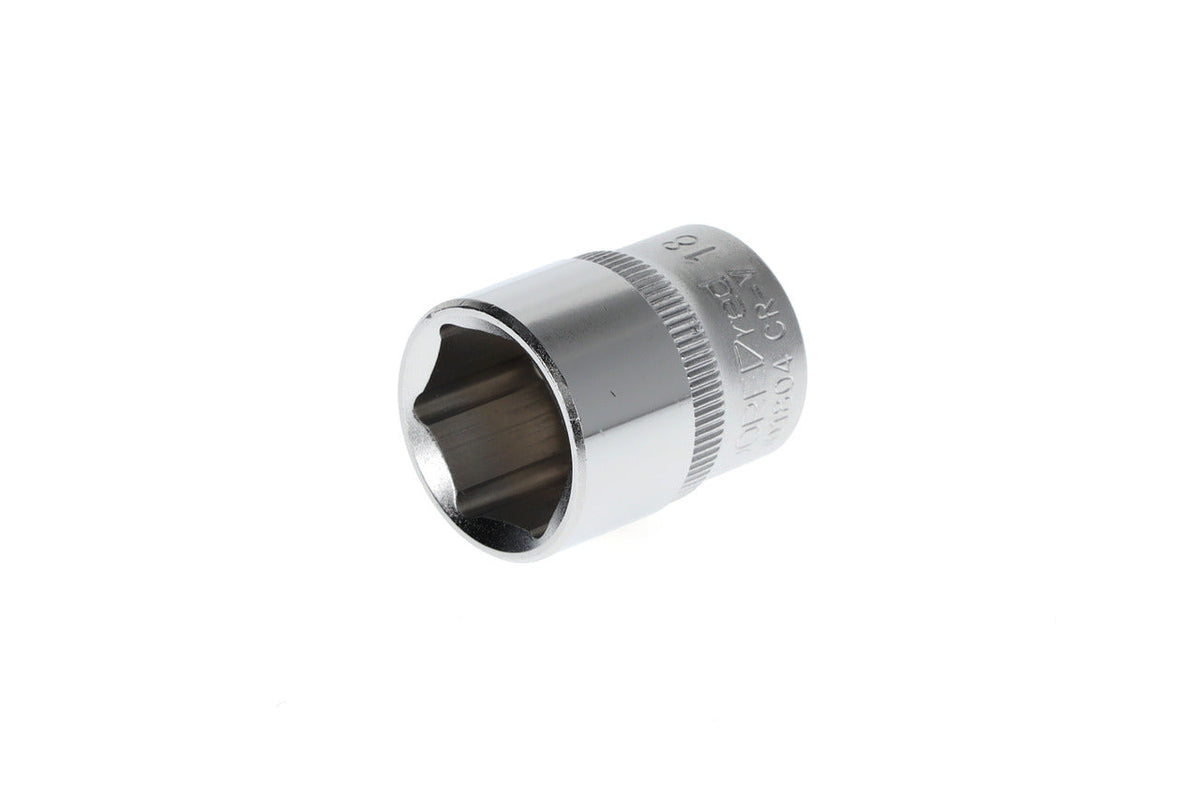 Vaso 3/8" hexagonal 18 mm