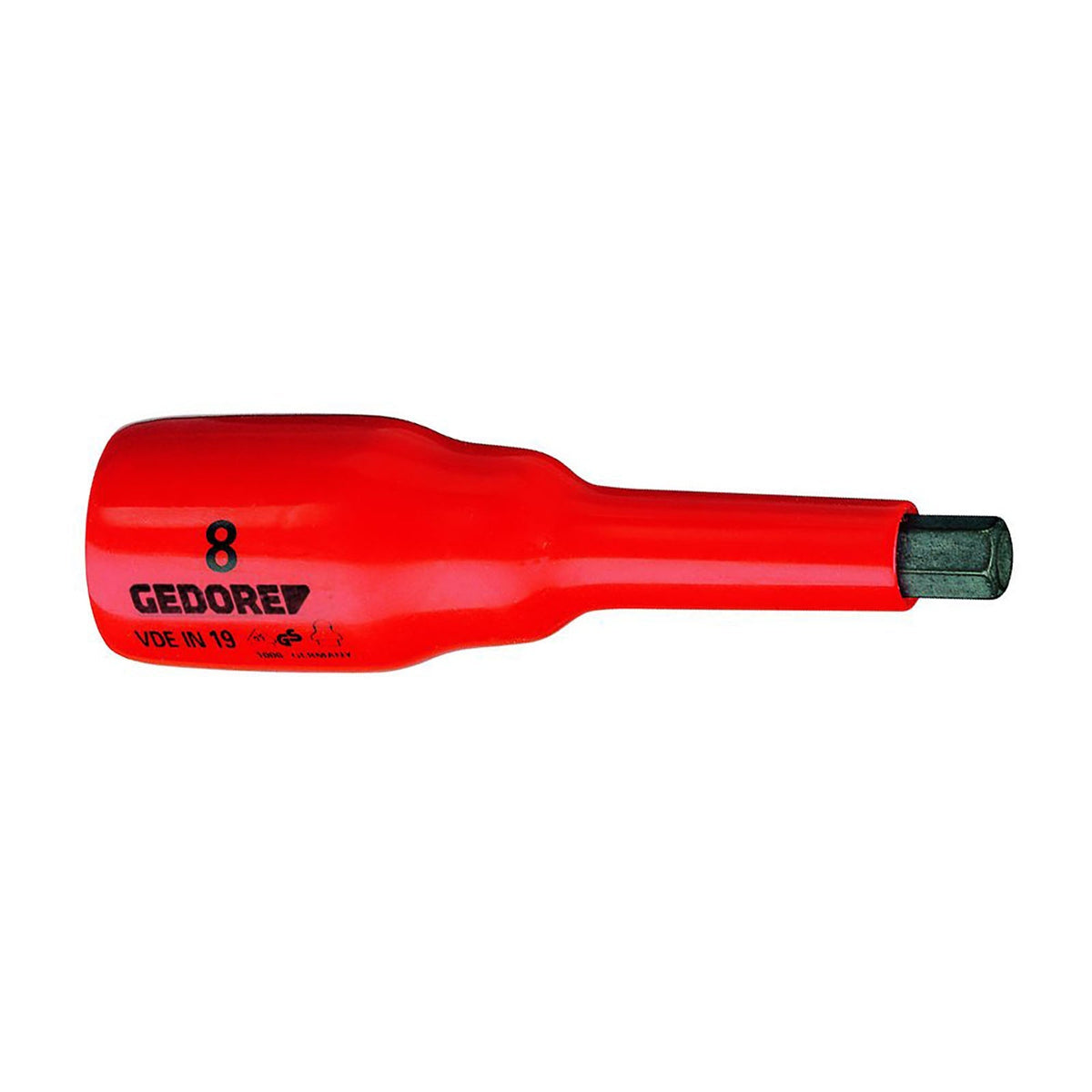 Vaso destornillador VDE 1/2" hexagonal (Allen) 1000 V 8 mm